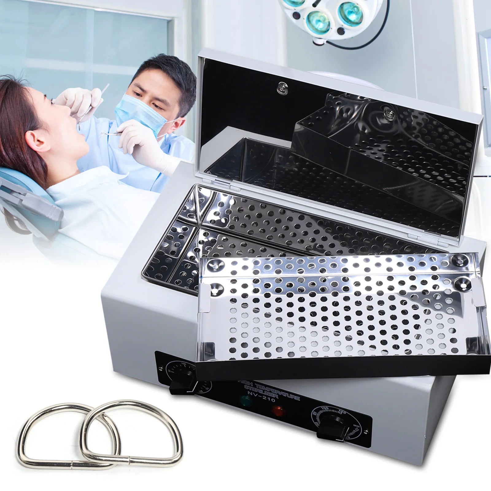 Sweetmile UV Ozone Sterilizer Box Cabinet High Temperature Nail Sterilizer Disinfection Box Storage Case Nail Tools Machine