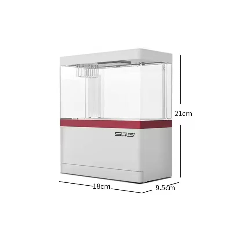 2026 mini fish tank Self circulating fish tank with charging filter desktop living room household water free ecological aquarium