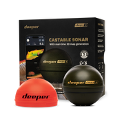 Deeper Smart Sonar Chirp+3 Fish Finder, 3rd Gen CHIRP 15H Battery 3D GPS Mapping Wireless for Ice/Shore/Boat Fishing iOS/Android