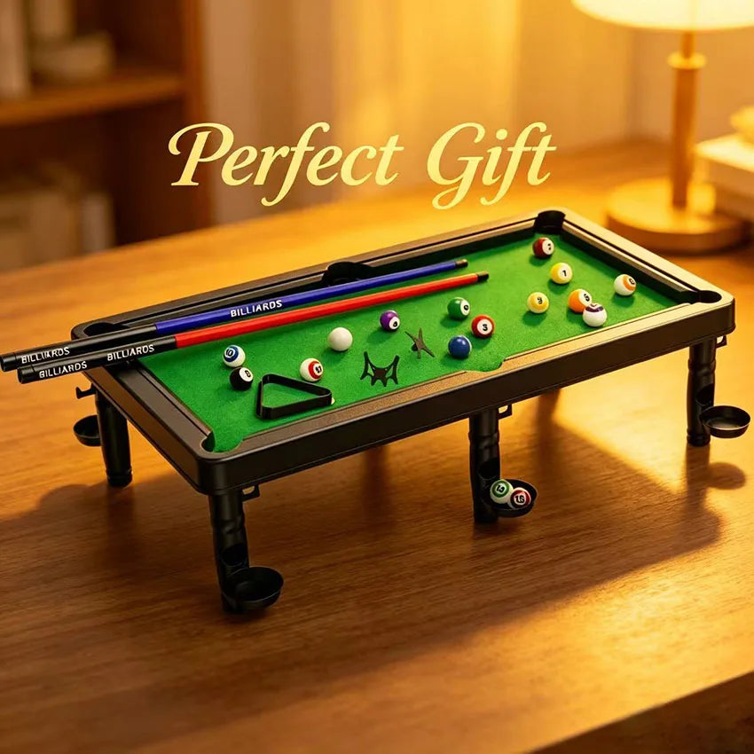 Billiards Toy Table, Home Use Indoor Mini Desktop Billiards Table, Ideal for Children and Families to Engage in Interactive Play