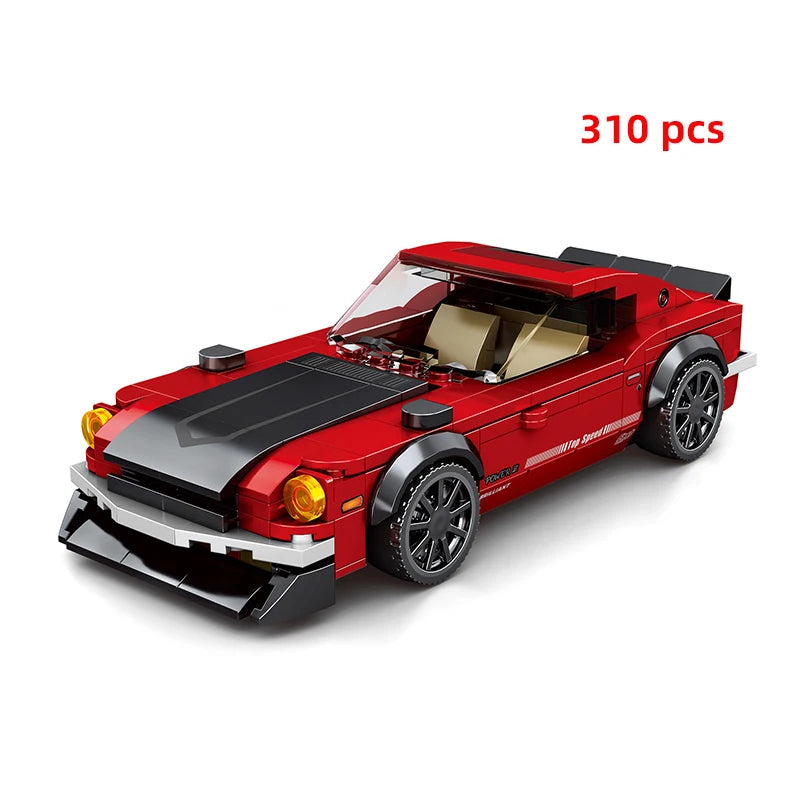 Technical Car Speed Racing Building Blocks Bricks Sets Sports Car MOC Garage City Vehicle Creative Toys For Kids