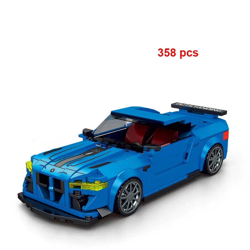 Technical Car Speed Racing Building Blocks Bricks Sets Sports Car MOC Garage City Vehicle Creative Toys For Kids