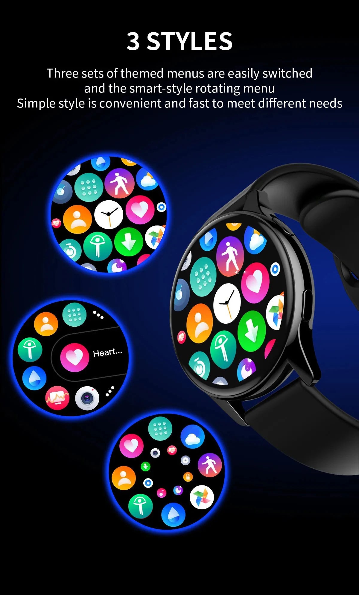 Track your sleep and stay connected in style with this round-display smartwatch for men and women, compatible with iOS and Android!