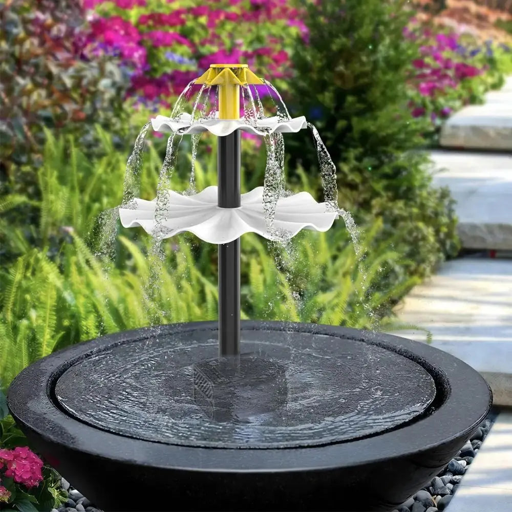 Fish Tank DIY Solar Fountain Pump With Water Pump With Spray Heads Water Sprinkler Sprayer Solar Panel Solar Panel Fountain Pond