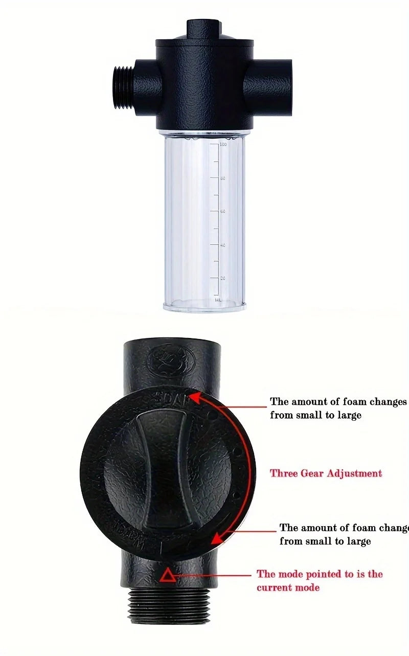 Portable Power Washer 2x Stronger High Pressure Water Gun for Car Washing Watering Plants Durable Plastic Ergonomic No Battery