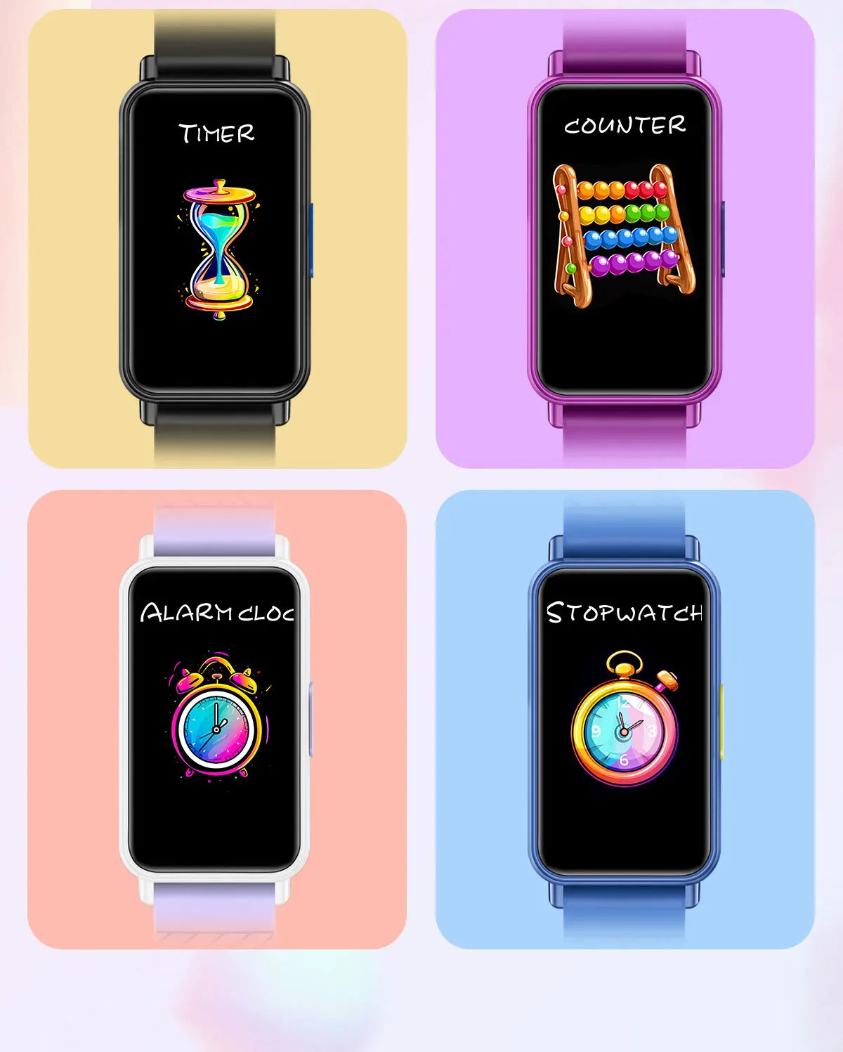 Keep your little ones entertained and organized with this smart watch for kids—featuring educational games, camera control, calculator, alarm, and activity tracker!