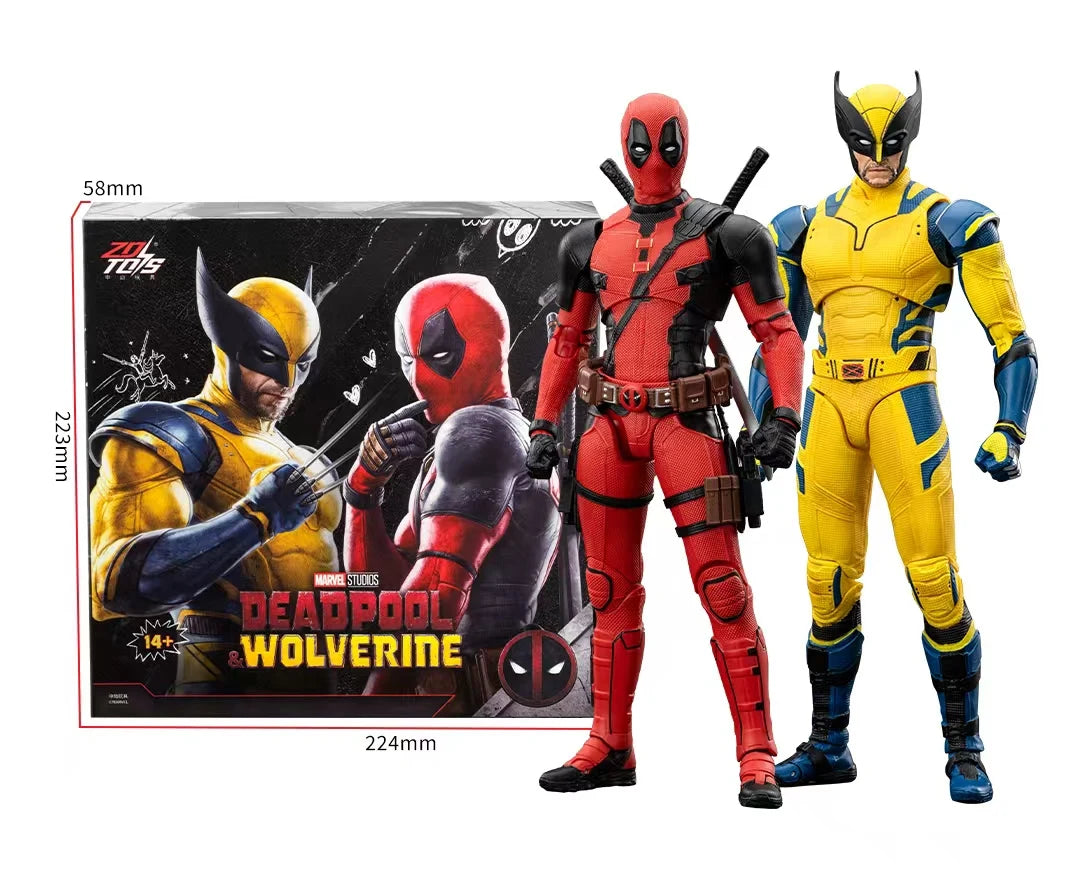 ZD Toys Deadpool & Wolverine Action figures Deadpool Boxed Wolverine  Collection Adult Action Figures Kids Toy