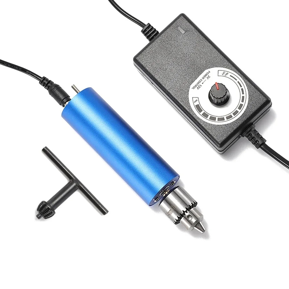 Handheld Mini Electric Hand Drill Metal Grinder 13000rpm Stepless Speed-adjustable Multifunctional Wood Polishing Engraving