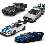 Technical Car Speed Racing Building Blocks Bricks Sets Sports Car MOC Garage City Vehicle Creative Toys For Kids