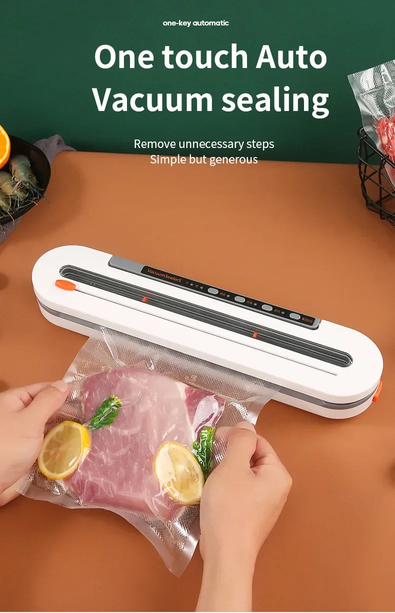 New Automatic 30cm Vacuum packaging machine Food Vacuum sealer for Dry wet soft powder Household food Storage Sealing machine