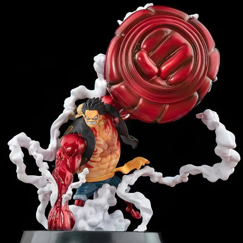 One Piece Monkey D Luffy Gear 4 Kong Gun GK Figure Anime Model Statue Collectible Toy Gift for Boys