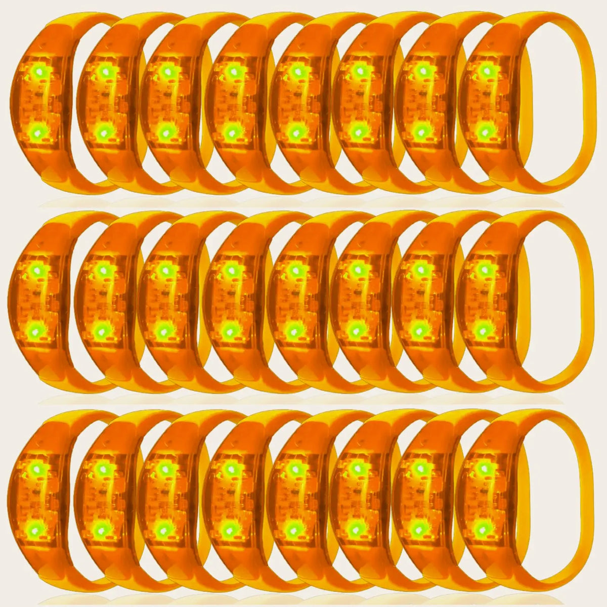 10-300PC LED Glow Bracelets Sound Activated Flashing Light Up Bracelet Luminous Bracelet for New Years Eve Music Control Concert