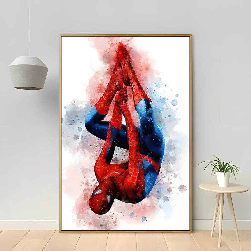 1pc Frameless Canvas Painting SpiderMan Marvel Movie Style Wall Art Posters Superhero Home Decor Canvas Painting Mural Prints