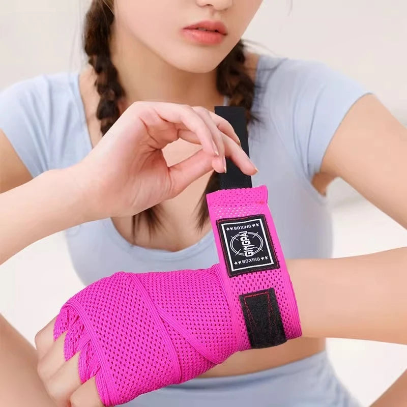 2 Rolls 3M Mesh Boxing Bandage Sports Strap Sanda KickBoxing MMA Hand Gloves Belt Wrist Wraps Muay Thai Training Gauntlets