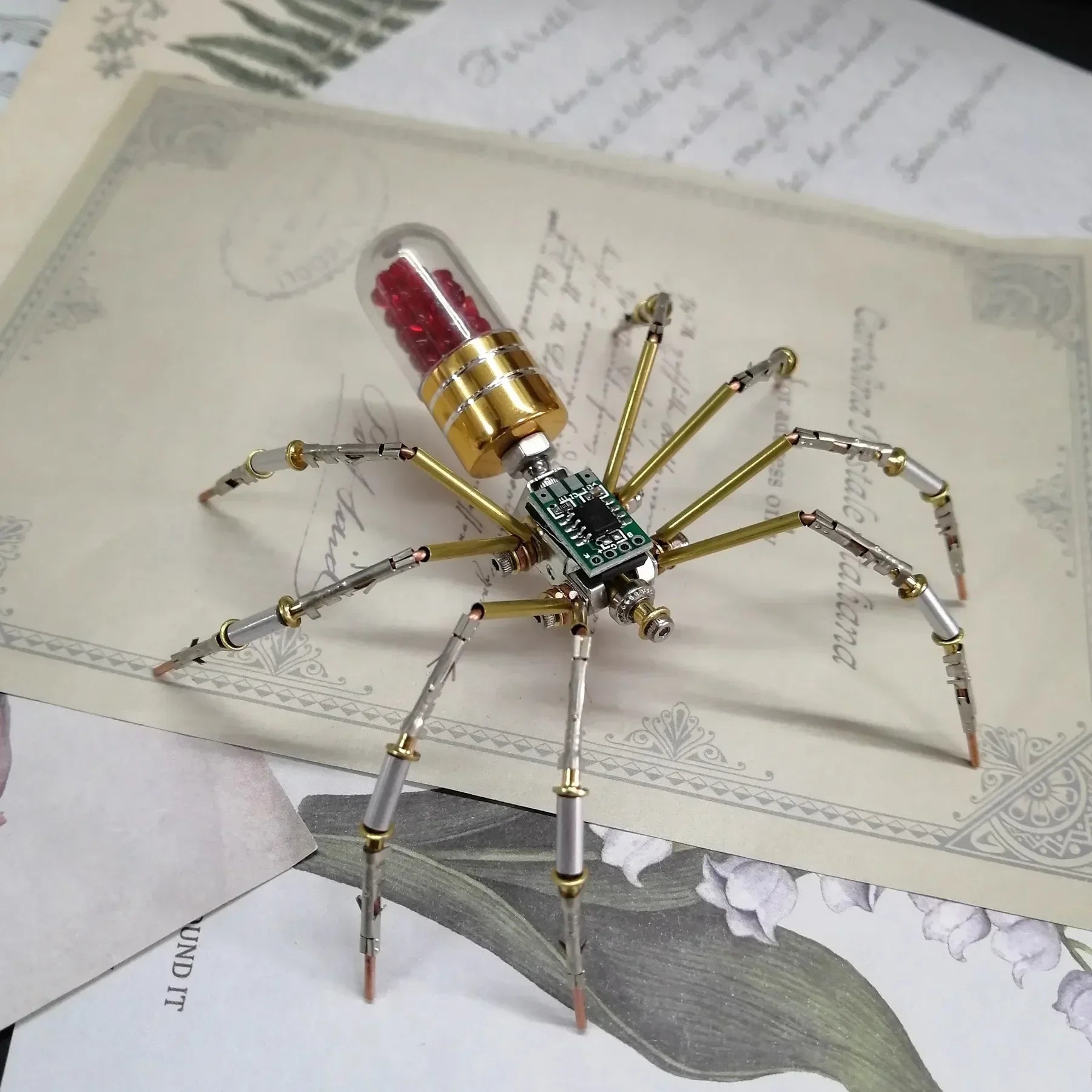 Mechanical Spider Metal Model 3D Kit  (Cyberpunk Insects)