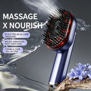 Electric Vibration Scalp Massager Comb Wireless Red Light Essential Oil Spraying Hair Care Brush Portable Head Massage Device
