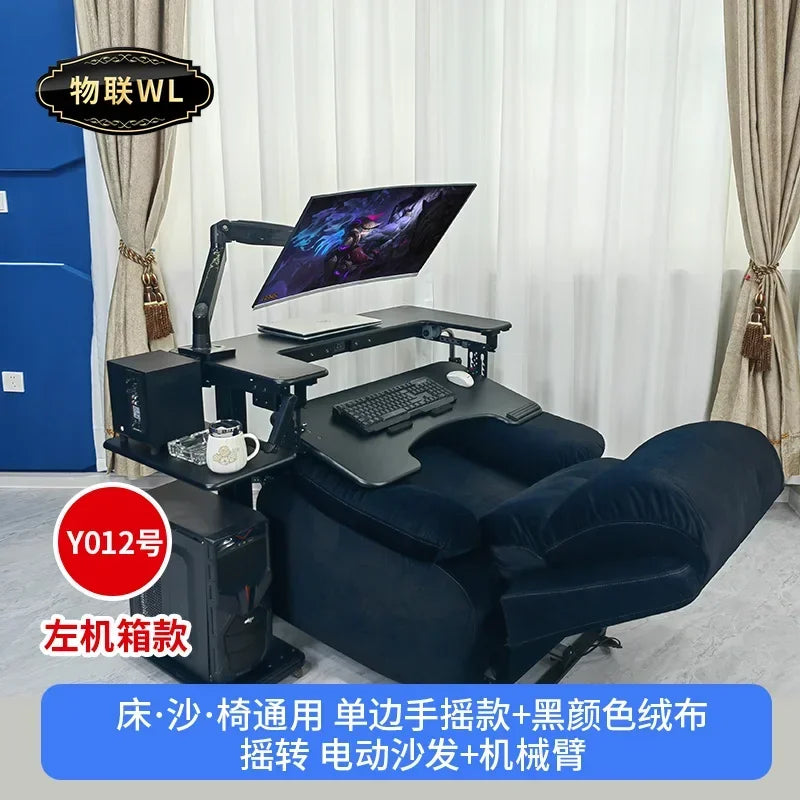 Computer desk bed notebook desktop computer desk bedside table lifting table lazy table cockpit suspension bracket