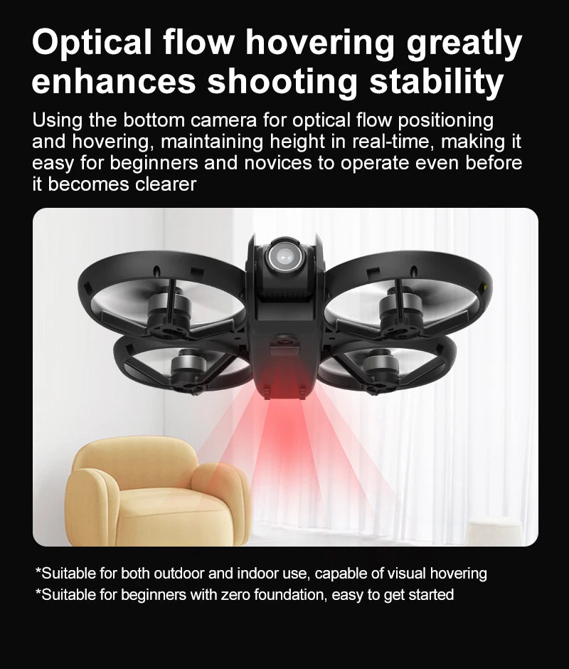 The new drone features a 4.5-inch display screen, one-click rolling, and dual-camera optical flow intelligent positioning