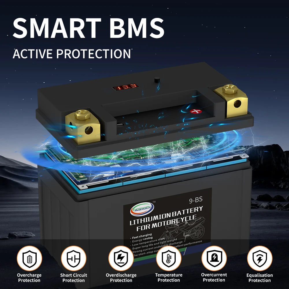 Power up any ride with this versatile motorcycle battery—designed to fit all bike models for hassle-free replacements!