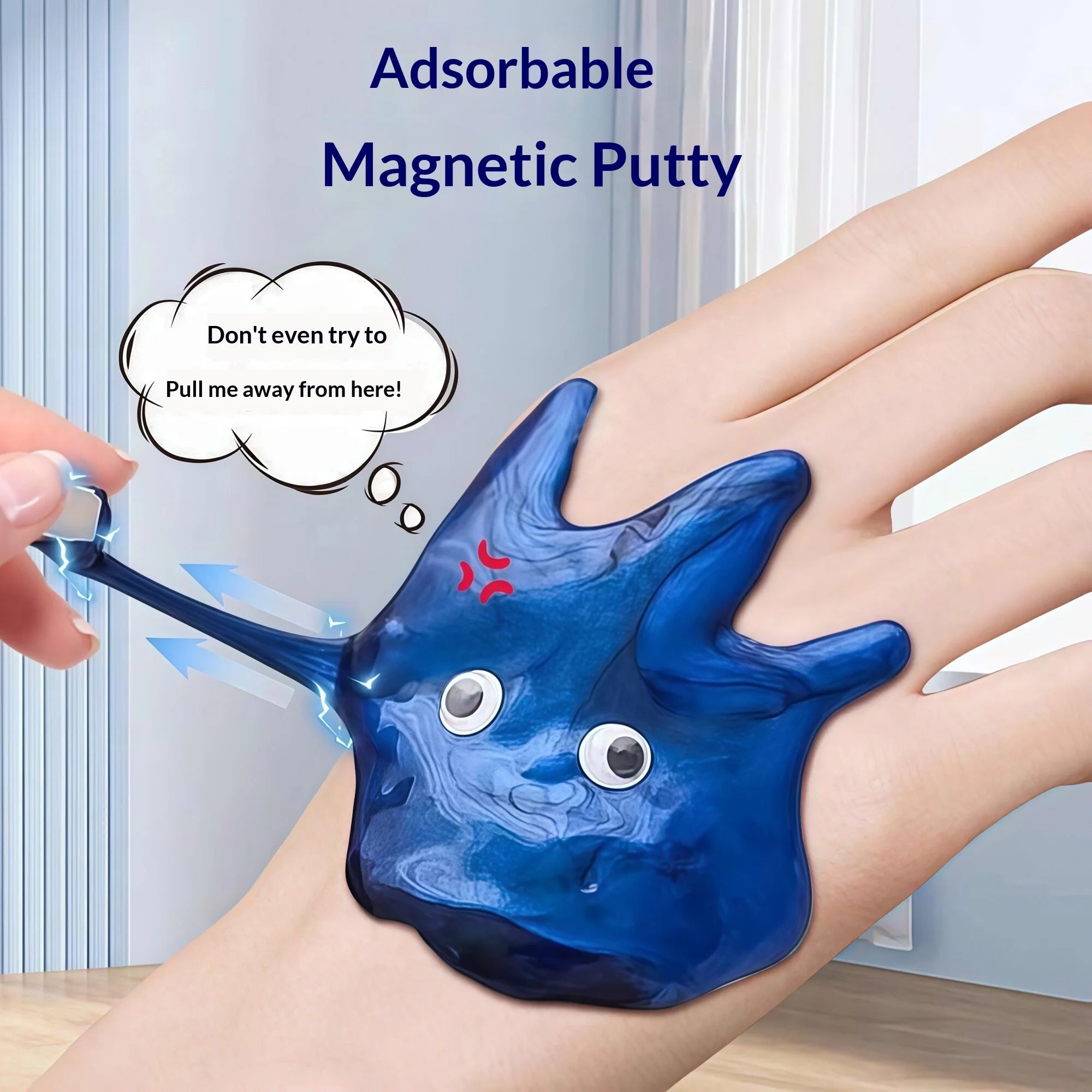 Magnetic Putty Slime Gravity Defying Magnet Toy Black Tech Science Kit Educational Fidget Toy For Elementary School Students