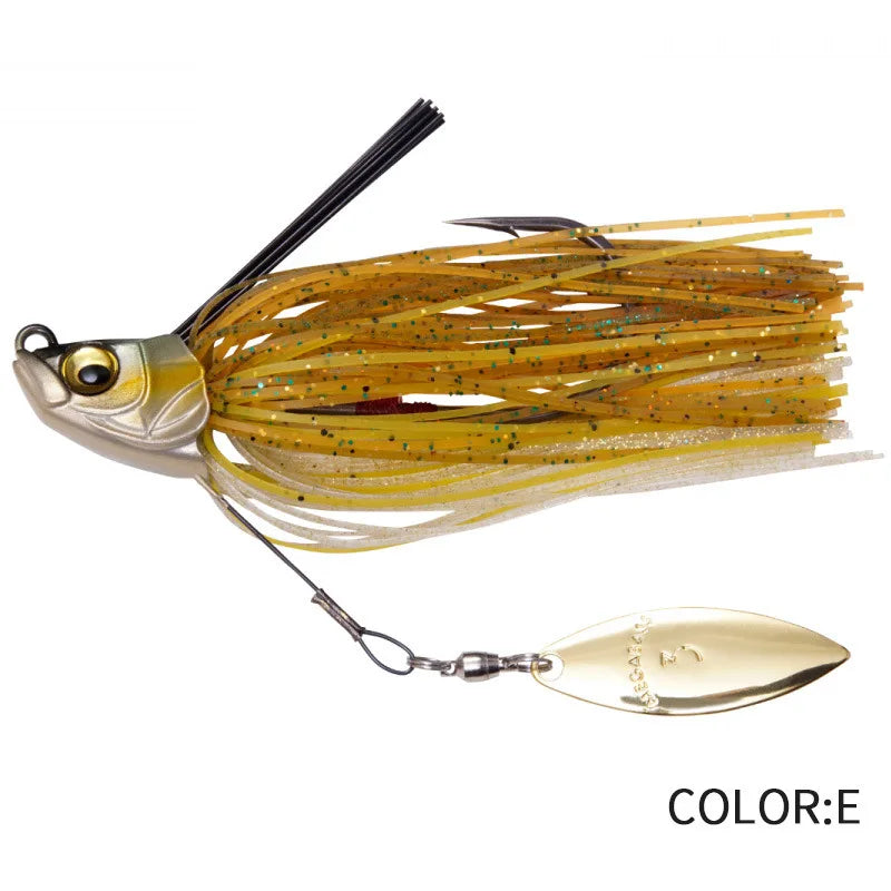 13.5G Spinner Bait Bass Jig Chatter Bait Fishing Lure Chatterbait Fishing Kit Wobblers for Bass Fishing Tackle Fishing Spoon