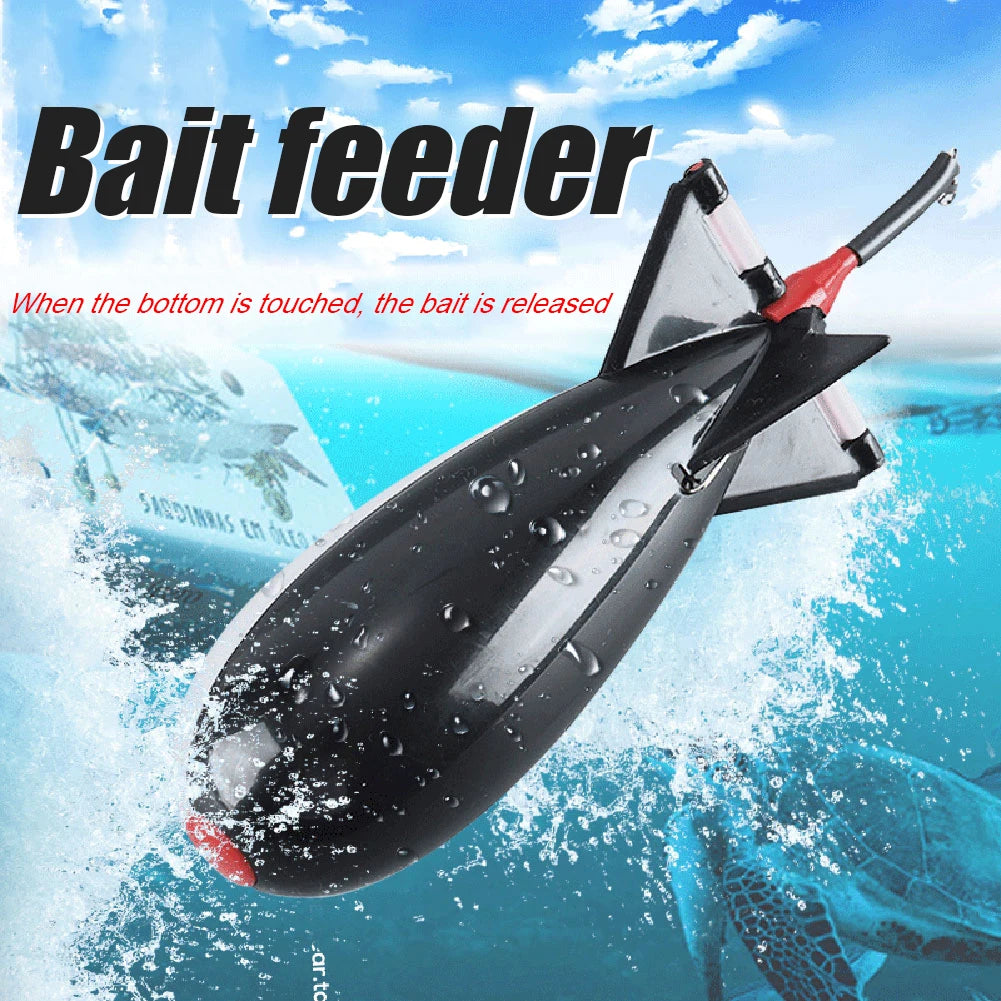 Carp Fishing Rockets Bomb Spomb Fishing Tackle Rocket Feeder Float Attract Container Nesting Device Fishing Tackle Tools