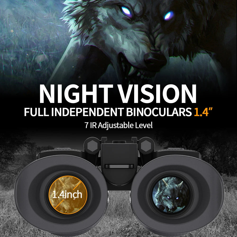 8300 4K Head-Mounted Night Vision Goggles & Binoculars for Adults – Infrared NVG with Manual Focus & 8X Digital Zoom for Hunting, Camping, and Outdoor Surveillance
