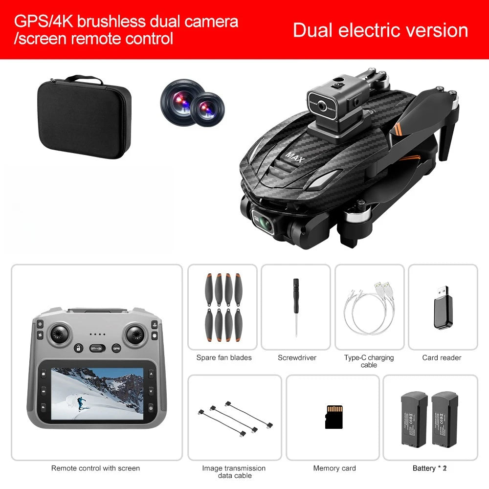 Lenovo V168 MAX Foldable RC Drone 5G GPS Positioning 8K Ultra HD Camera Brushless Motor Obstacle Avoidance Aerial Quadcopter