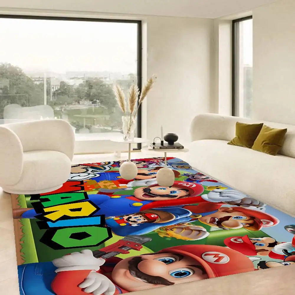 Super Game M-Marios Door Mat Kids Room Bedroom Decoration Balcony Anti-Slip Doormat Living Room Doormat Area Rug