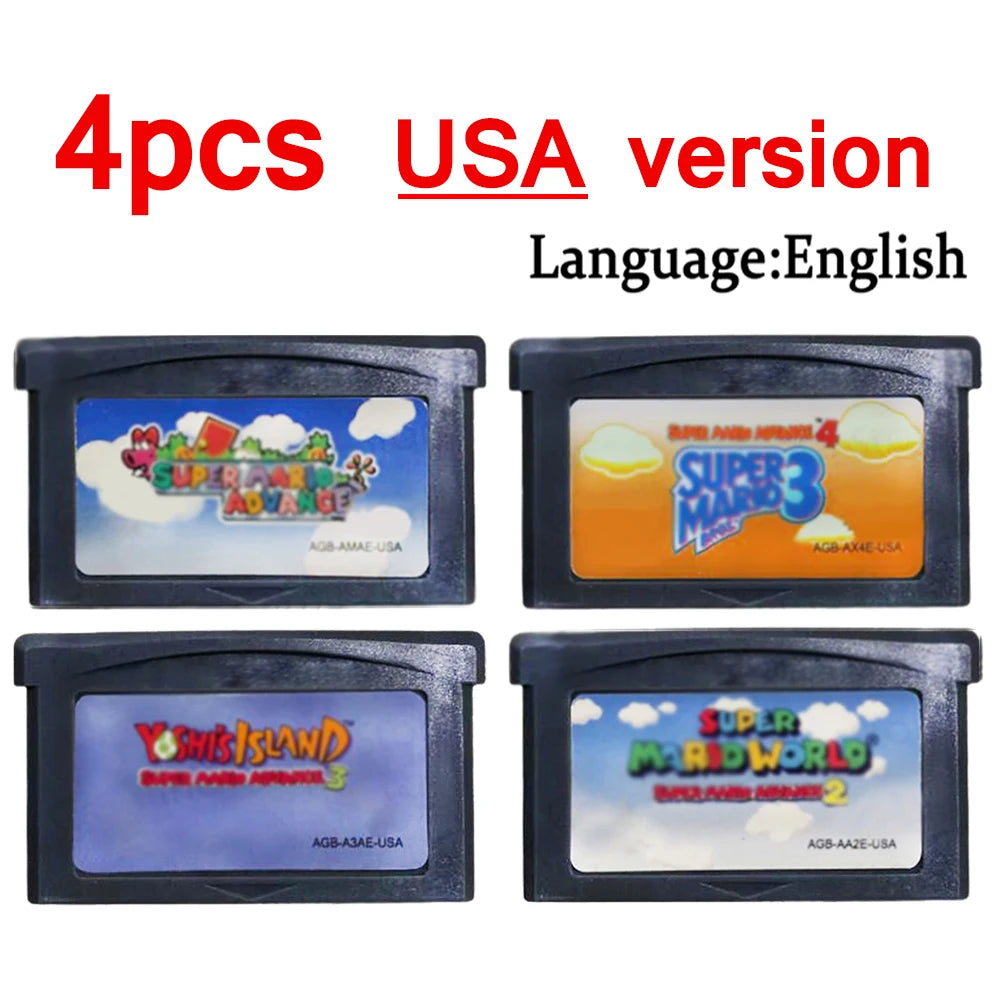 Mario GBA Games cards EUR USA Version
