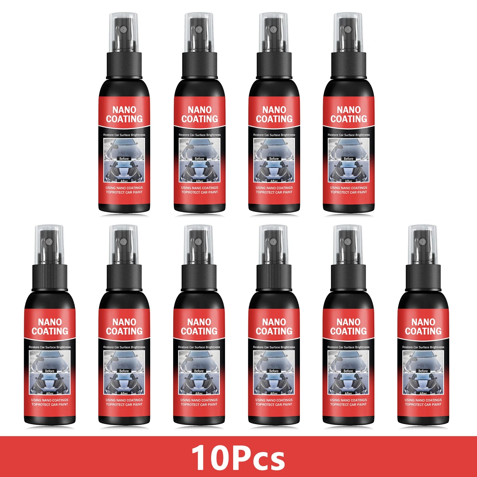 Car Nano Coating Brightening Cars Paint Kit - Professional Auto Polishing Tool, High Gloss Car Paint Scratch Repair Protection