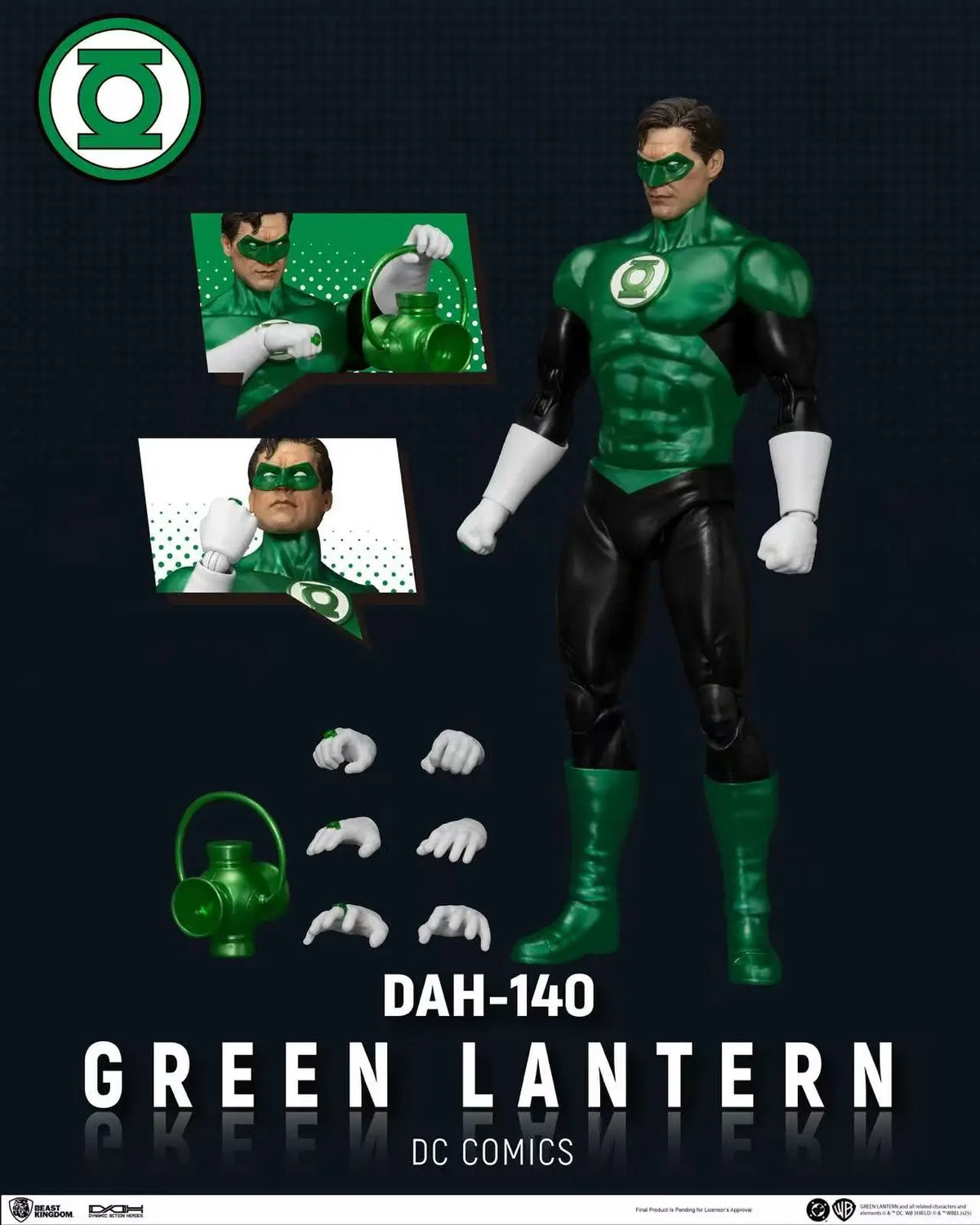 8Inch Original DC Beast Kingdom DAH-140 Green Lantern 141 The Flash 142 Superman 143 Batman Action Figures Collection Gift Toys