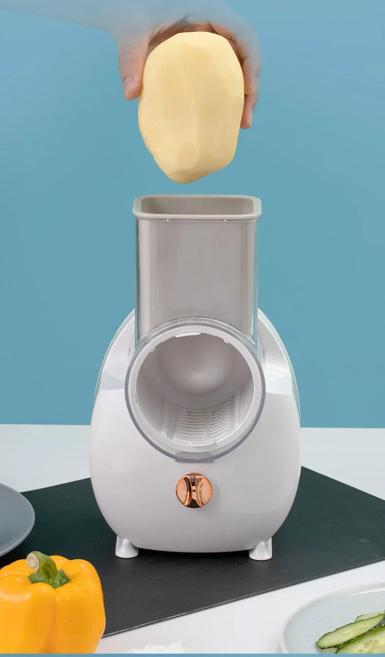 Vegetable Cutter 1PC Multifunctional Home Kitchen Electric Vegetable Cutter Vegetable Slicer Shredder Automatic