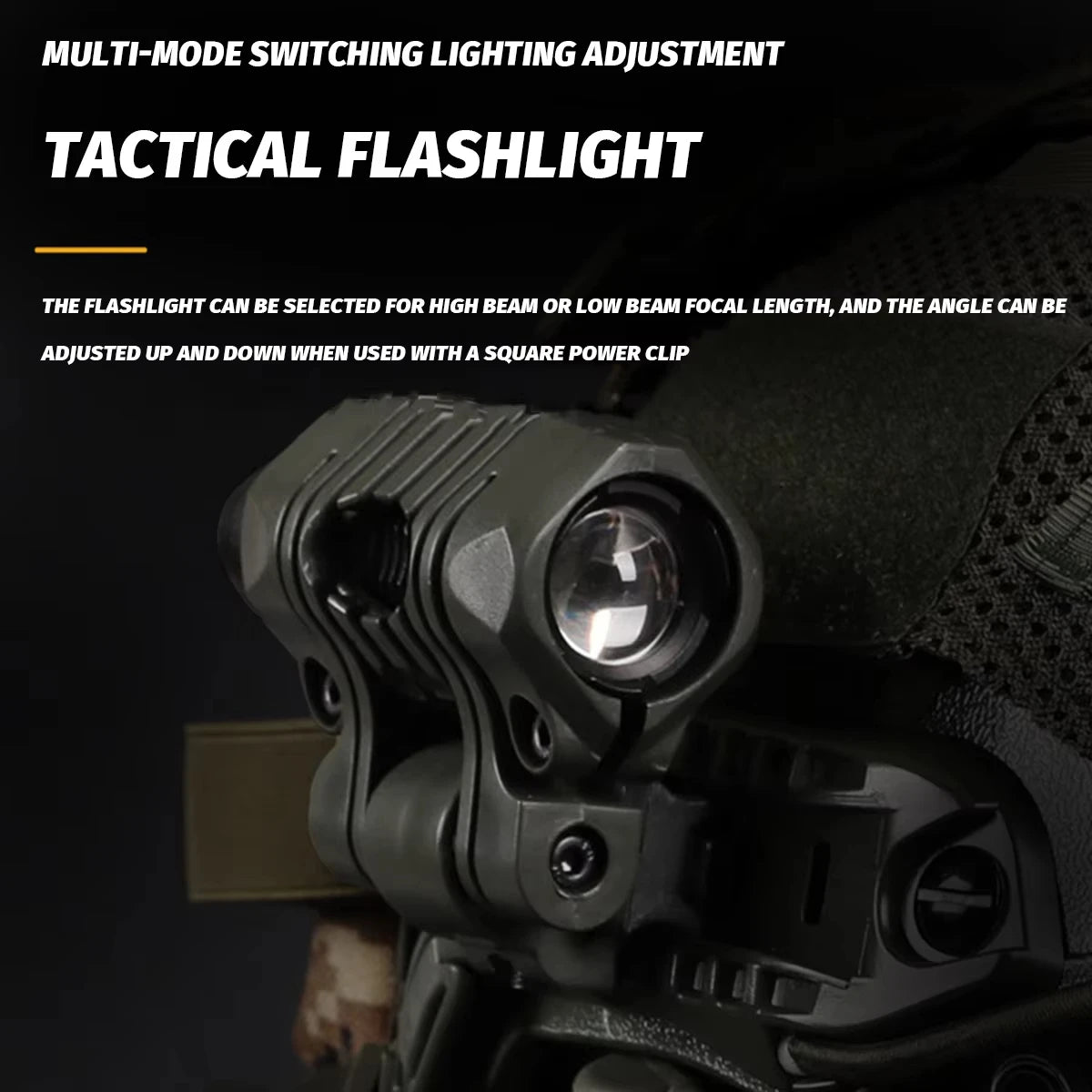Helmet Set with Night Vision Model Sound Pickup Noise Reduction Military Headphones Tactical Flashlight Goggles Split Mask