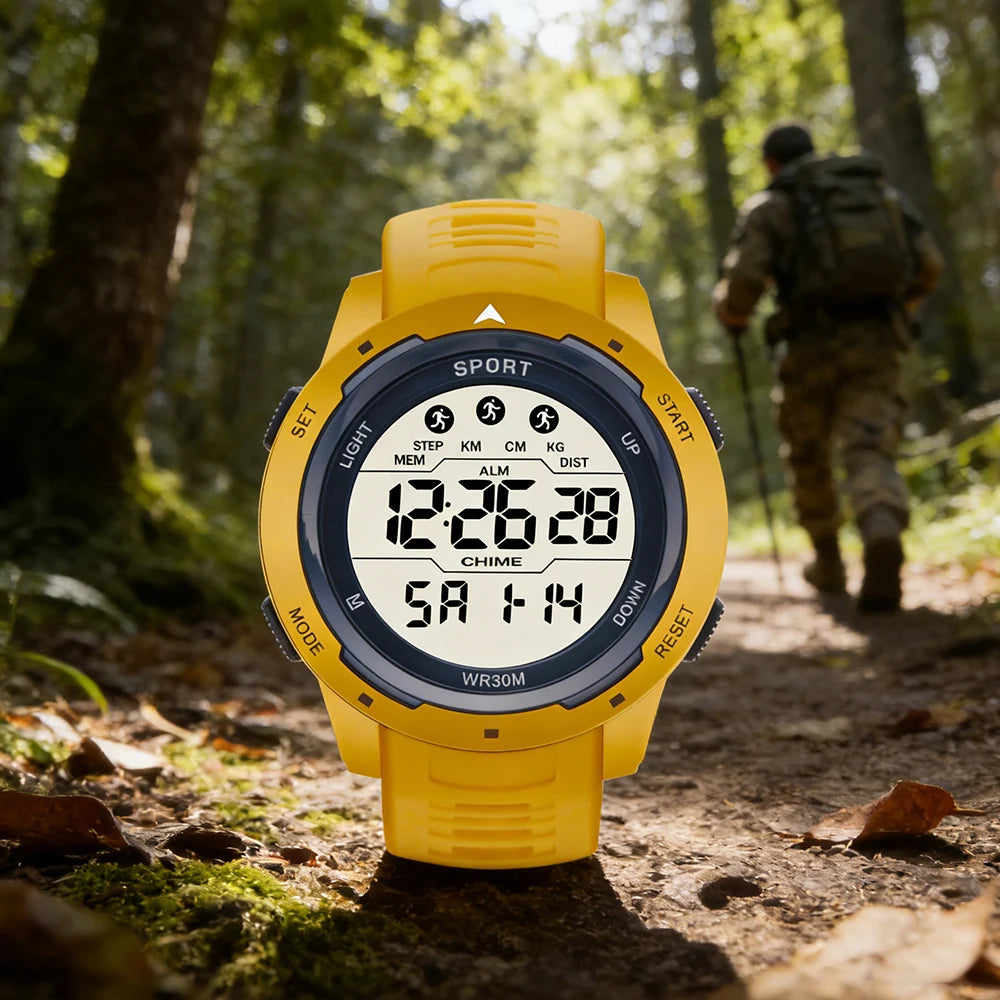 Sports Digital Watch for Men Kids Boys Multifunction Clock Luminous Chronograph Sweatproof Sport Watch Electronic Wristwatch