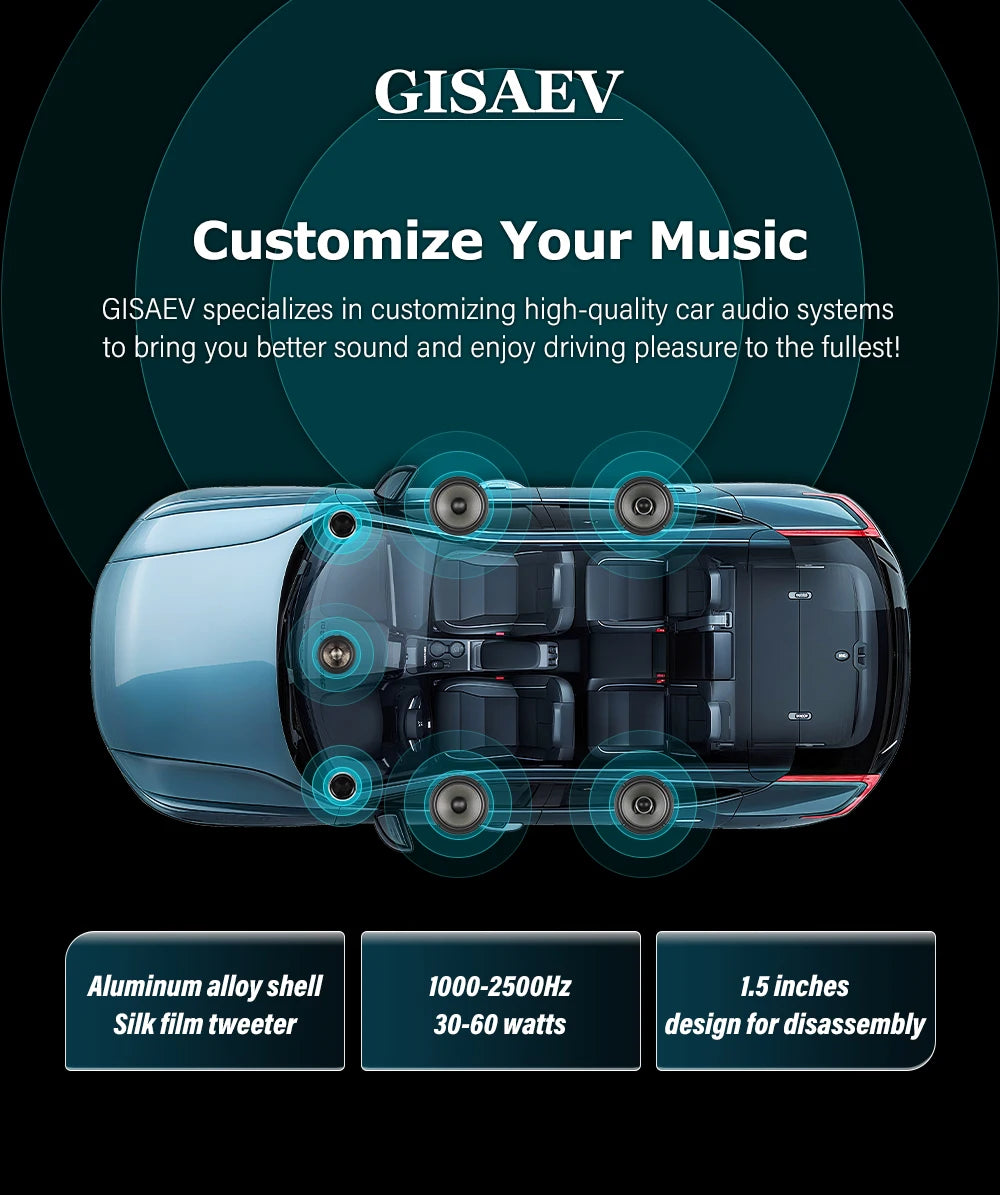 1.5inches Car High Fidelity Stereo Speaker Tweeter - Car Modified Car Audio Silk Dome Tweeters