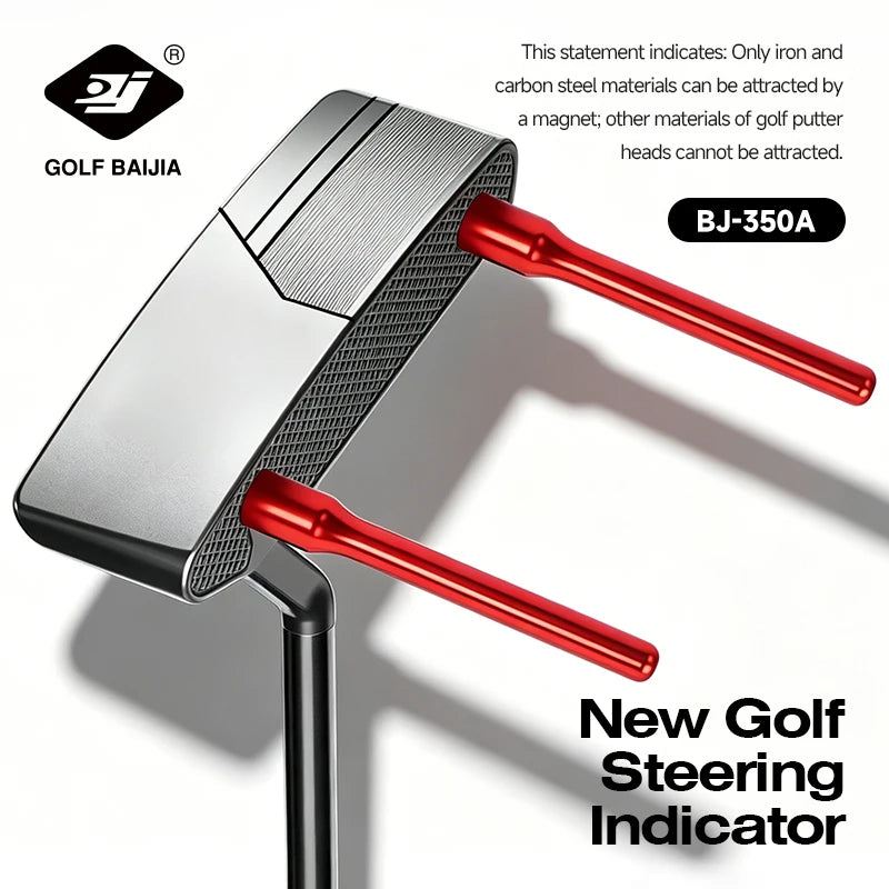 Golf Magnetic Direction Indicator Golf Accessories Round Head Design Streamlined Design Golf Putting Aid Aiming Direction Practi