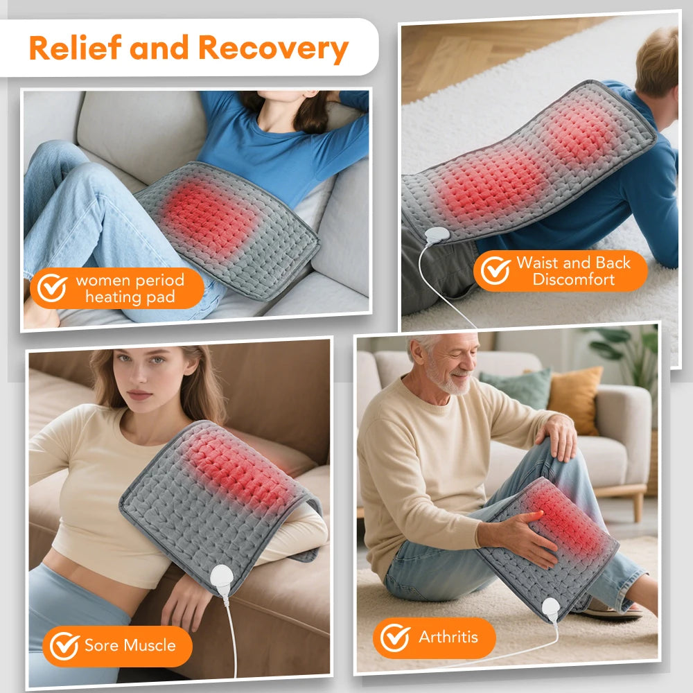 Electric Heating Pad Warm Winter Physiotherapy Blanket Shoulder Neck Back Spine Leg Pain Relief Hot Compress Pad Cushion