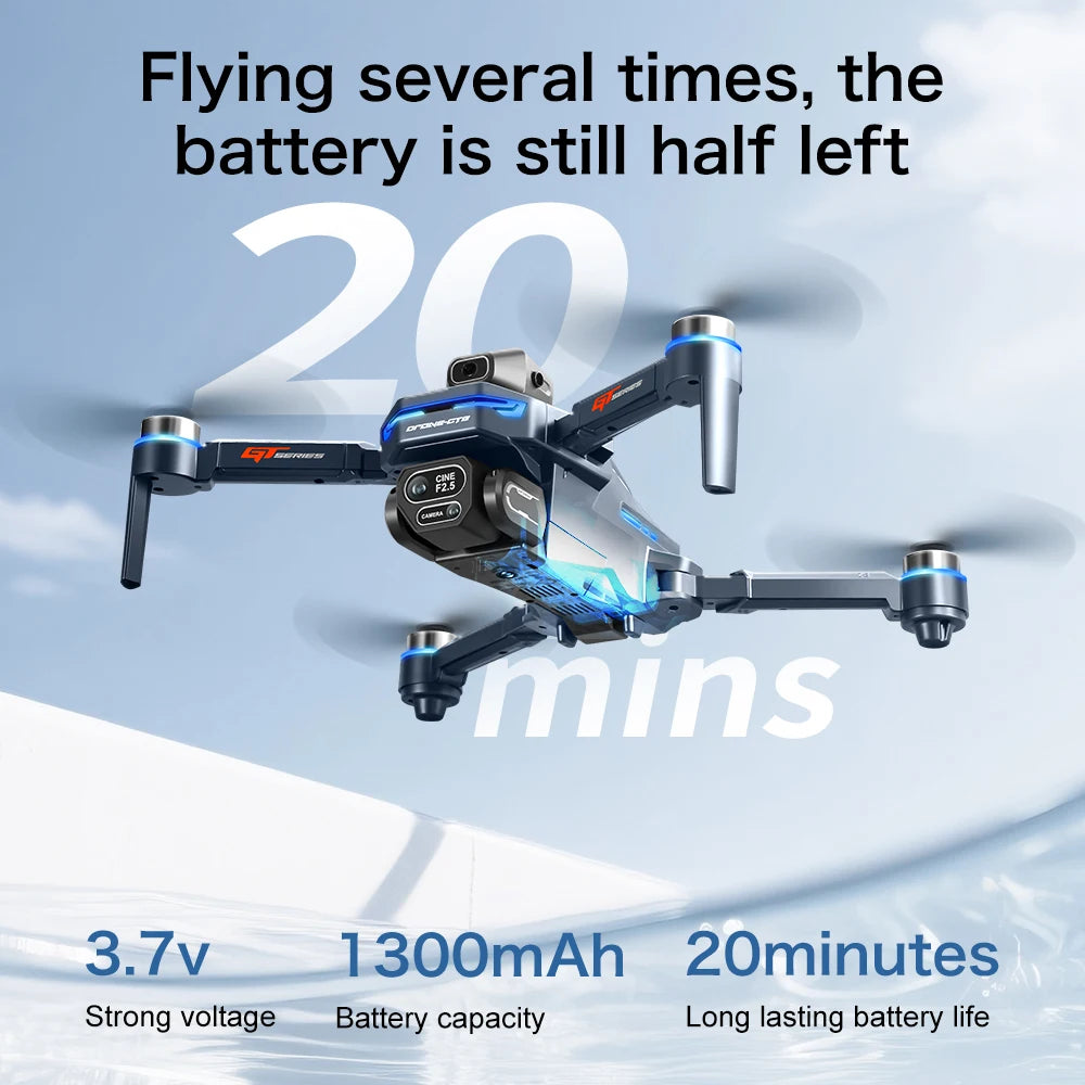 Lenovo GT8 Drone 4K 8K Professional Camera Obstacle Avoidance FPV Foldable RC Drone with Large Screen Remote Control