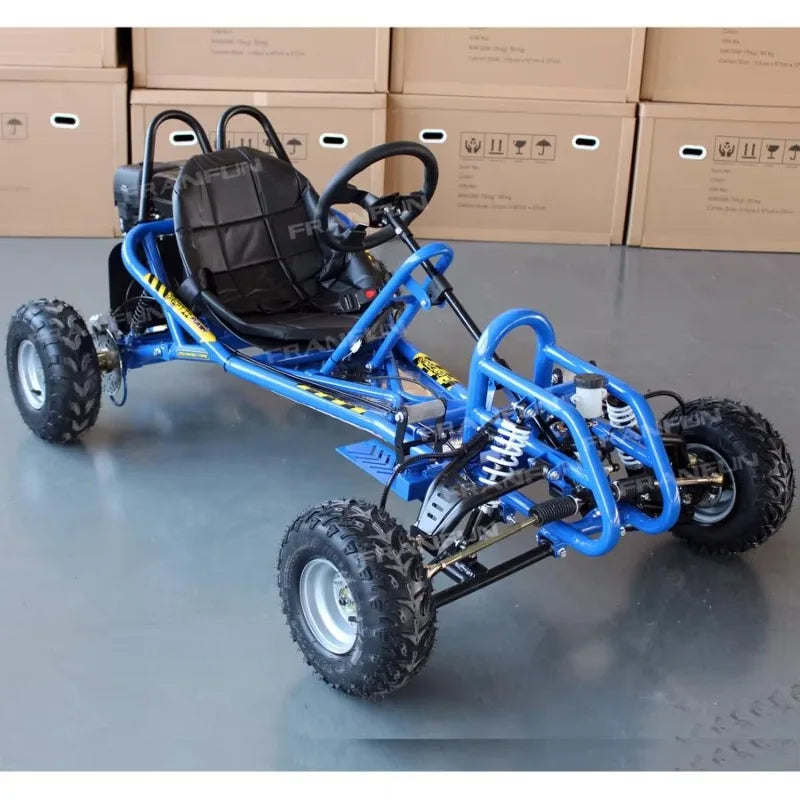 New Design Pedal 8 Inch Large Fat Tyre Grassland Karting Customize 420cc Gas Strong Power Adult Go Kart Cross Buggy