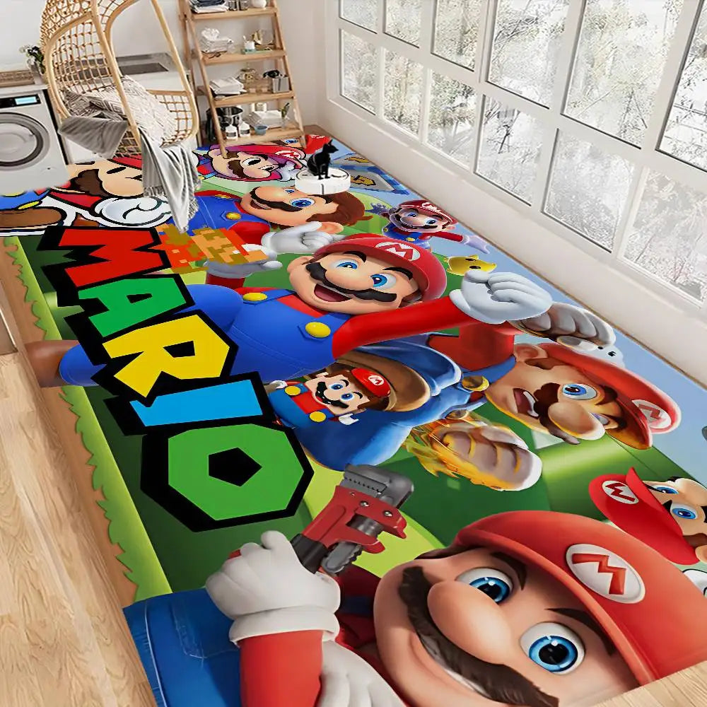 Super Game M-Marios Door Mat Kids Room Bedroom Decoration Balcony Anti-Slip Doormat Living Room Doormat Area Rug