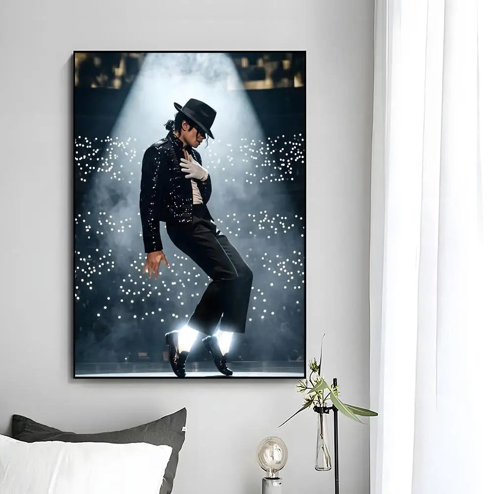 MJ Michael Jackson Poster Wall Art Print Decorative Mural Home Decor Gift Unframed