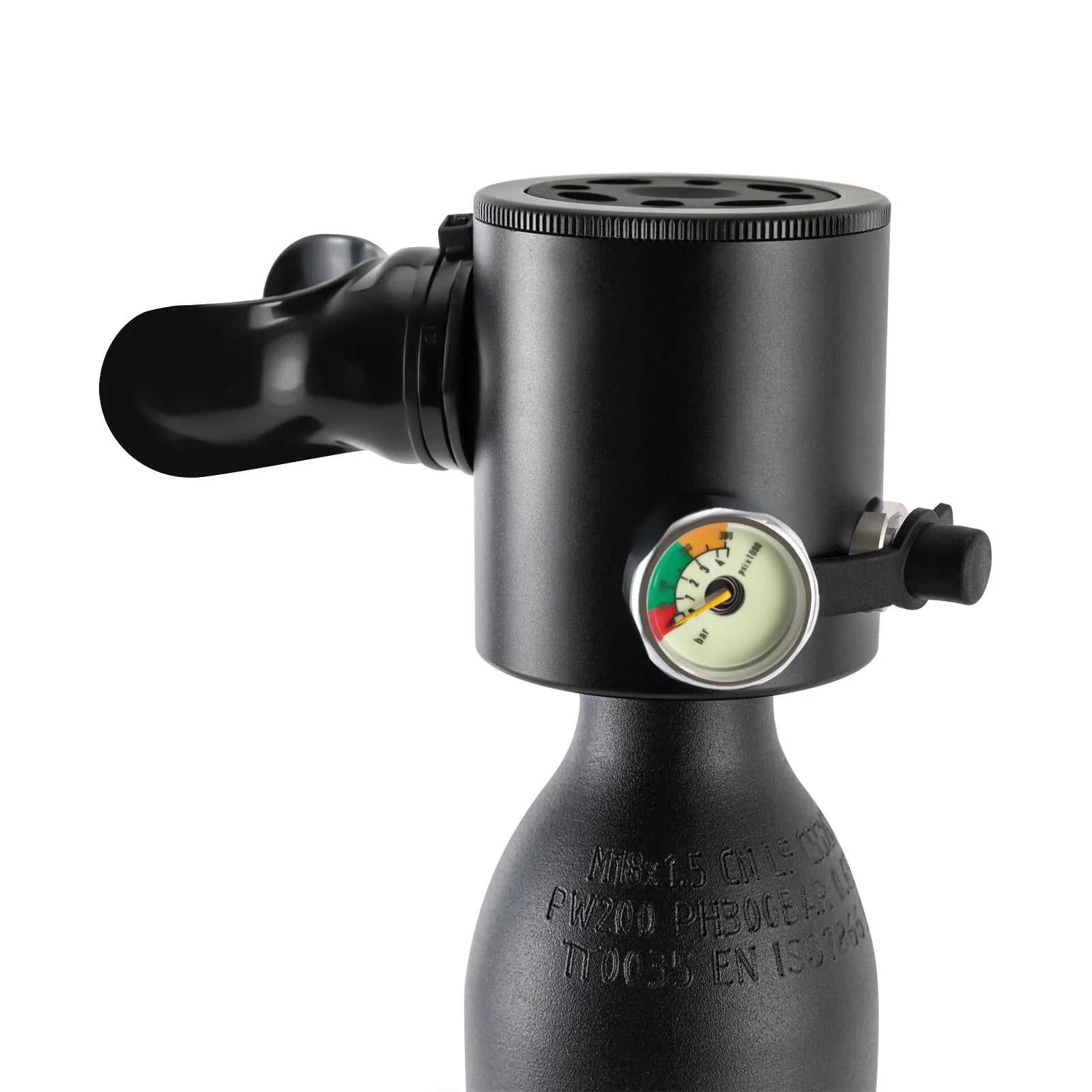 0.5L Mini Scuba Tank with 5-10 Minute Breathing Time, Portable Aluminum Diving Cylinder for Snorkeling and Emergency Air