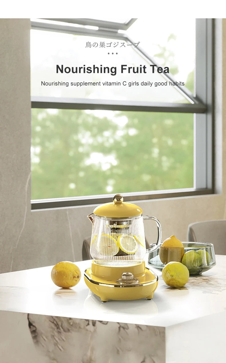 600ml Multifunctional Mini Health Pot Electric Stew Cup Tea Maker Heating Cup Fully  Bird Nest Stew Cup Home Office Gift