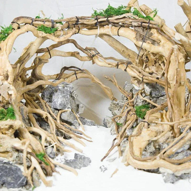 Natural Wooden Fish Tank Decorations Plant Stem Tree Trunk Driftwood Tree Aquarium Fish Landscaping Tree Roots Ornaments