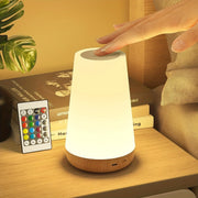 Create the perfect ambience with this LED night light that features 13 color options and is remote-controlled for convenience. Simply touch to control!