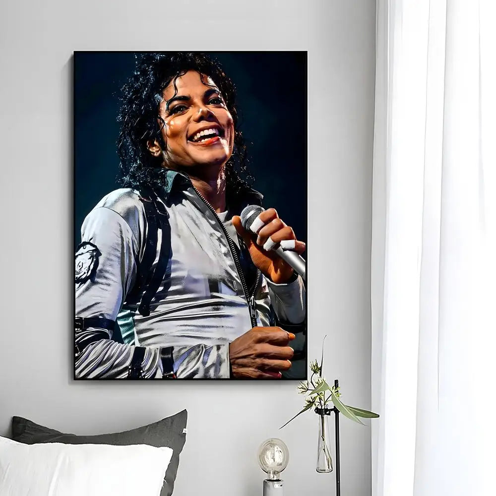 MJ Michael Jackson Poster Wall Art Print Decorative Mural Home Decor Gift Unframed