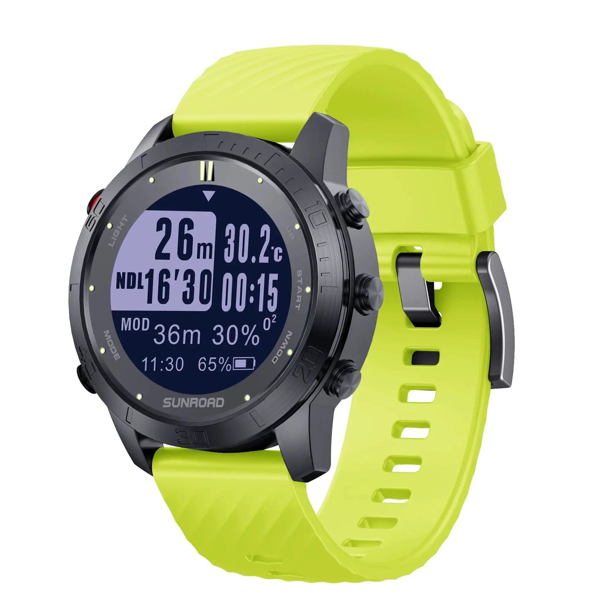 Genuine Professional Bluetooth Version Diving Computer Watch, 100 Meters Waterproof Safety Warning Electronic Compass