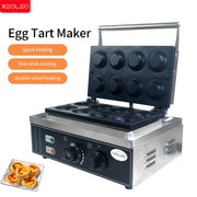 XEOLEO Electric Egg Tart Maker Machine 1550W 8 Pcs Egg Tart Skin Making machine Cupcake Waffle Maker Non-stick Coating