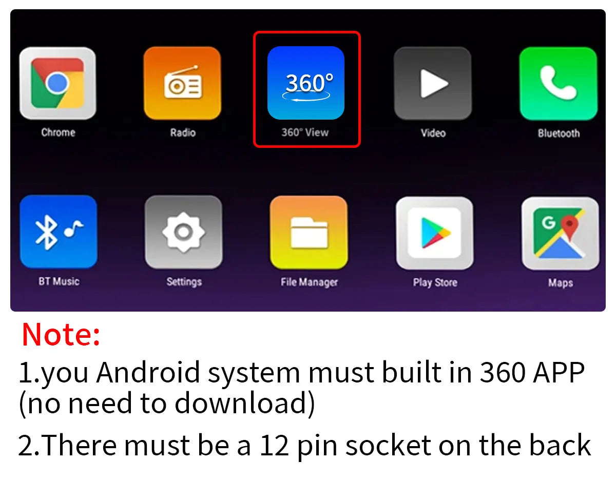 AHD 1080P 360° Panoramic Camera Rear / Front / Left / Right 3D 360 Bird View Panoramic Accessories For Car Android Radio